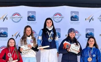 Seis triunfos y dos campeones: el esquí fueguino brilló en Cerro Castor