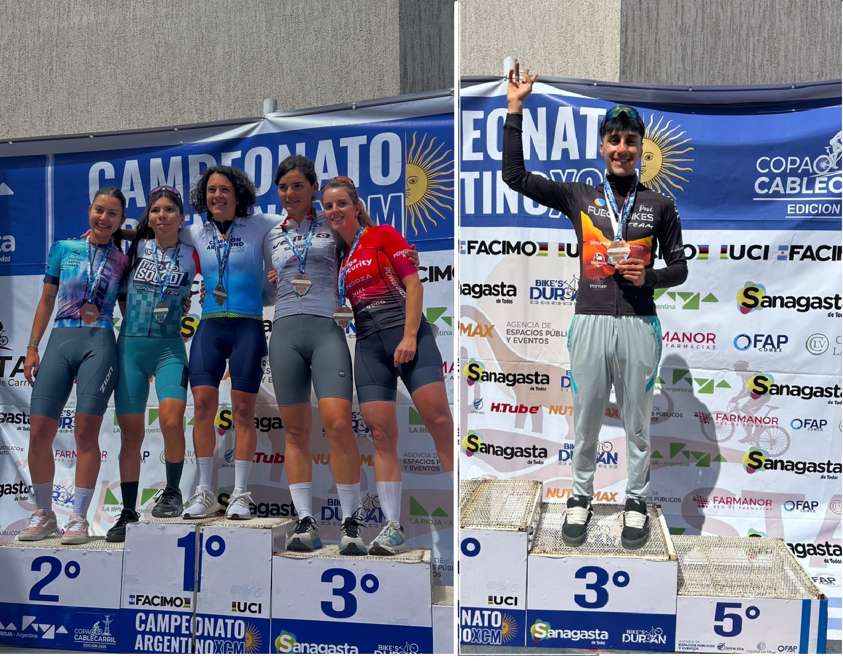 Agostina Melgarejo y Lucas Torres se destacaron en el Argentino de XCM en La Rioja
